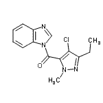 CAS#: 874605-31-9, 1H-Benzimidazol-1-yl(4-chloro-3-ethyl-1-methyl-1H-pyrazol-5-yl)methanone