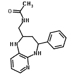 CAS#: 87474-35-9, N-[(4-Phenyl-2,3,4,5-tetrahydro-1H-pyrido[2,3-b][1,4]diazepin-2-yl)methyl]acetamide