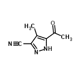 CAS#: 875-56-9, 5-Acetyl-4-methyl-1H-pyrazole-3-carbonitrile