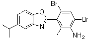 CAS 登录号：875000-06-9， 4,6-二溴-3-(5-异丙基-1,3-苯并恶唑-2-基)-2-甲基苯胺