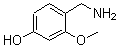 CAS 登录号：875013-02-8， 4-(氨基甲基)-3-甲氧基苯酚