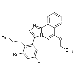 CAS#: 87540-53-2, 3-(3,5-Dibromo-2-ethoxyphenyl)-6-ethoxy[1,2,4]triazolo[3,4-a]phthalazine