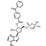 CAS 登录号：87550-03-6， 3'-O-(4-苯甲酰基苯甲酰基)腺苷5'-(三氢二磷酸酯)