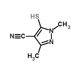 CAS 登录号：87573-92-0， 1,3-二甲基-5-硫基-1H-吡唑-4-甲腈