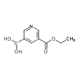 CAS 登录号：875781-62-7， [5-(乙氧羰基)-3-吡啶基]硼酸