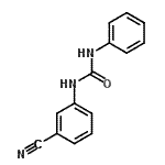 CAS 登录号：87597-64-6， 1-(3-氰基苯基)-3-苯基脲