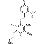 CAS#: 87617-01-4, 1-Butyl-5-[(4-chloro-2-nitrophenyl)diazenyl]-6-hydroxy-4-methyl-2-oxo-1,2-dihydro-3-pyridinecarbonitrile