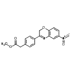 CAS#: 87620-74-4, Methyl [4-(6-nitro-2H-1,4-benzoxazin-3-yl)phenyl]acetate