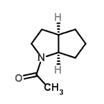 CAS#: 87623-96-9, 1-[(3aR,6aR)-3,3a,4,5,6,6a-hexahydro-2H-cyclopenta[b]pyrrol-1-yl]ethanone