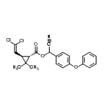 CAS#: 876302-21-5, Cyano(4-phenoxyphenyl)methyl (1S,3R)-3-(2,2-dichlorovinyl)-2,2-dimethylcyclopropanecarboxylate