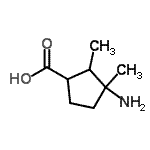 CAS 登录号：876474-99-6， 3-氨基-2,3-二甲基环戊烷羧酸