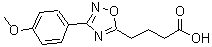 CAS 登录号：876721-15-2， 4-[3-(4-甲氧基苯基)-1,2,4-恶二唑-5-基]丁酸
