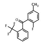 CAS 登录号：87750-59-2， (2-氟-5-甲基苯基)[2-(三氟甲基)苯基]甲酮