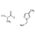 CAS 登录号：878132-19-5， 1-乙基-3-甲基-1H-咪唑-3-鎓(2S)-2-羟基丙酸酯