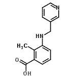 CAS 登录号：878714-39-7， 2-甲基-3-[(3-吡啶基甲基)氨基]苯甲酸