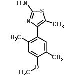 CAS#: 879053-84-6, 4-(4-Methoxy-2,5-dimethylphenyl)-5-methyl-1,3-thiazol-2-amine