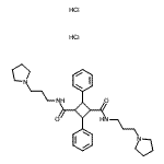 CAS#: 87916-17-4, 2,4-Diphenyl-N,N'-bis[3-(1-pyrrolidinyl)propyl]-1,3-cyclobutanedicarboxamide dihydrochloride