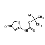 CAS#: 879324-03-5, 2-Methyl-2-propanyl (4-oxo-4,5-dihydro-1,3-thiazol-2-yl)carbamate