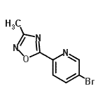 CAS#: 879883-63-3, 5-Bromo-2-(3-methyl-1,2,4-oxadiazol-5-yl)pyridine