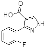 CAS 登录号：879996-73-3， 3-(2-氟苯基)-1H-吡唑-4-羧酸