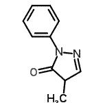 CAS#: 88-25-5, 4-Methyl-2-phenyl-2,4-dihydro-3H-pyrazol-3-one