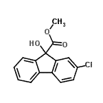 CAS 登录号：88026-16-8， 甲基2-氯-9-羟基-9H-芴-9-羧酸酯