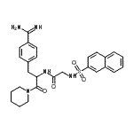 CAS#: 88095-68-5, 1-[N-(2-Naphthylsulfonyl)glycyl-4-carbamimidoylphenylalanyl]piperidine