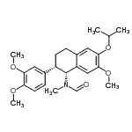CAS 登录号：88114-56-1， N-[(1R,2S)-2-(3,4-二甲氧基苯基)-6-异丙氧基-7-甲氧基-1,2,3,4-四氢-1-萘基]-N-甲基甲酰胺