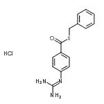 CAS 登录号：88142-50-1， S-苄基4-[(二氨基亚甲基)氨基]苯硫代甲酸酯盐酸盐(1:1)