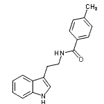 CAS 登录号：881597-49-5， N-[2-(1H-吲哚-3-基)乙基]-4-甲基苯甲酰胺