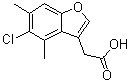 CAS 登录号：882248-22-8， (5-氯-4,6-二甲基-1-苯并呋喃-3-基)乙酸