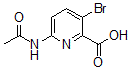 CAS 登录号：882430-69-5， 6-(乙酰氨基)-3-溴-2-吡啶羧酸