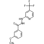 CAS 登录号：883010-07-9， 3-甲氧基-N'-[4-(三氟甲基)-2-吡啶基]苯甲酰肼