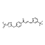 CAS#: 883047-84-5, (2E)-1-{4-[(5-Nitro-1,3-thiazol-2-yl)oxy]phenyl}-2-{[4-(trifluoromethyl)-2-pyridinyl]hydrazono}ethanone