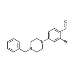 CAS 登录号：883512-11-6， 4-(4-苄基-1-哌嗪基)-2-溴苯甲醛