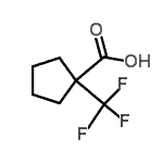 CAS 登录号：883547-73-7， 1-(三氟甲基)环戊烷羧酸