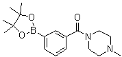 CAS 登录号：883738-38-3， 3-(4-甲基哌嗪-1-羰基)苯硼酸频哪醇酯