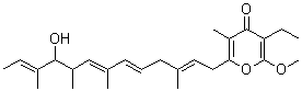 CAS#: 88378-61-4, 3-Ethyl-6-[(2E,5E,7E,11E)-10-hydroxy-3,7,9,11-tetramethyl-2,5,7,11-tridecatetraen-1-yl]-2-methoxy-5-methyl-4H-pyran-4-one