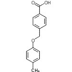 CAS 登录号：88382-46-1， 4-[(4-甲基苯氧基)甲基]苯甲酸