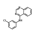 CAS 登录号：88404-44-8， N-(3-氯苯基)-4-喹唑啉胺