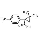 CAS 登录号：884091-24-1， 2,2-二甲基-1-(4-甲基苯基)环丙烷羧酸