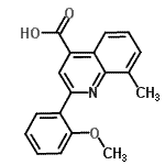 CAS#: 884497-38-5, 2-(2-Methoxyphenyl)-8-methyl-4-quinolinecarboxylic acid