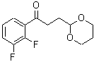 CAS 登录号：884504-24-9， 1-(2,3-二氟苯基)-3-(1,3-二恶烷-2-基)-1-丙酮