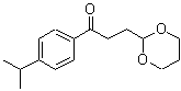 CAS 登录号：884504-31-8， 3-(1,3-二恶烷-2-基)-1-(4-异丙基苯基)-1-丙酮