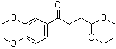 CAS 登录号：884504-43-2， 1-(3,4-二甲氧基苯基)-3-(1,3-二恶烷-2-基)-1-丙酮
