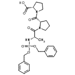 CAS 登录号：88500-51-0， N-[二(苄氧基)磷酰]-L-丙氨酰-L-脯氨酰-L-脯氨酸