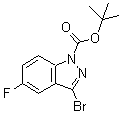 CAS#: 885271-57-8, 2-Methyl-2-propanyl 3-bromo-5-fluoro-1H-indazole-1-carboxylate