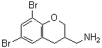 CAS#: 885271-59-0, 1-(6,8-Dibromo-3,4-dihydro-2H-chromen-3-yl)methanamine
