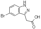 CAS 登录号：885271-84-1， (5-溴-1H-吲唑-3-基)乙酸