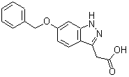 CAS 登录号：885272-16-2， [6-(苄氧基)-1H-吲唑-3-基]乙酸